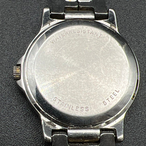 Vintage 90s Wittnauer Ladies Watch Two-Tone Gold Silver Tone Link Band Date