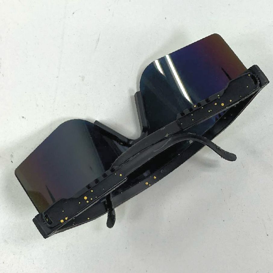 Men's Pit Viper Black Polarized "The Monster Bull" Double Wide Sunglasses *READ