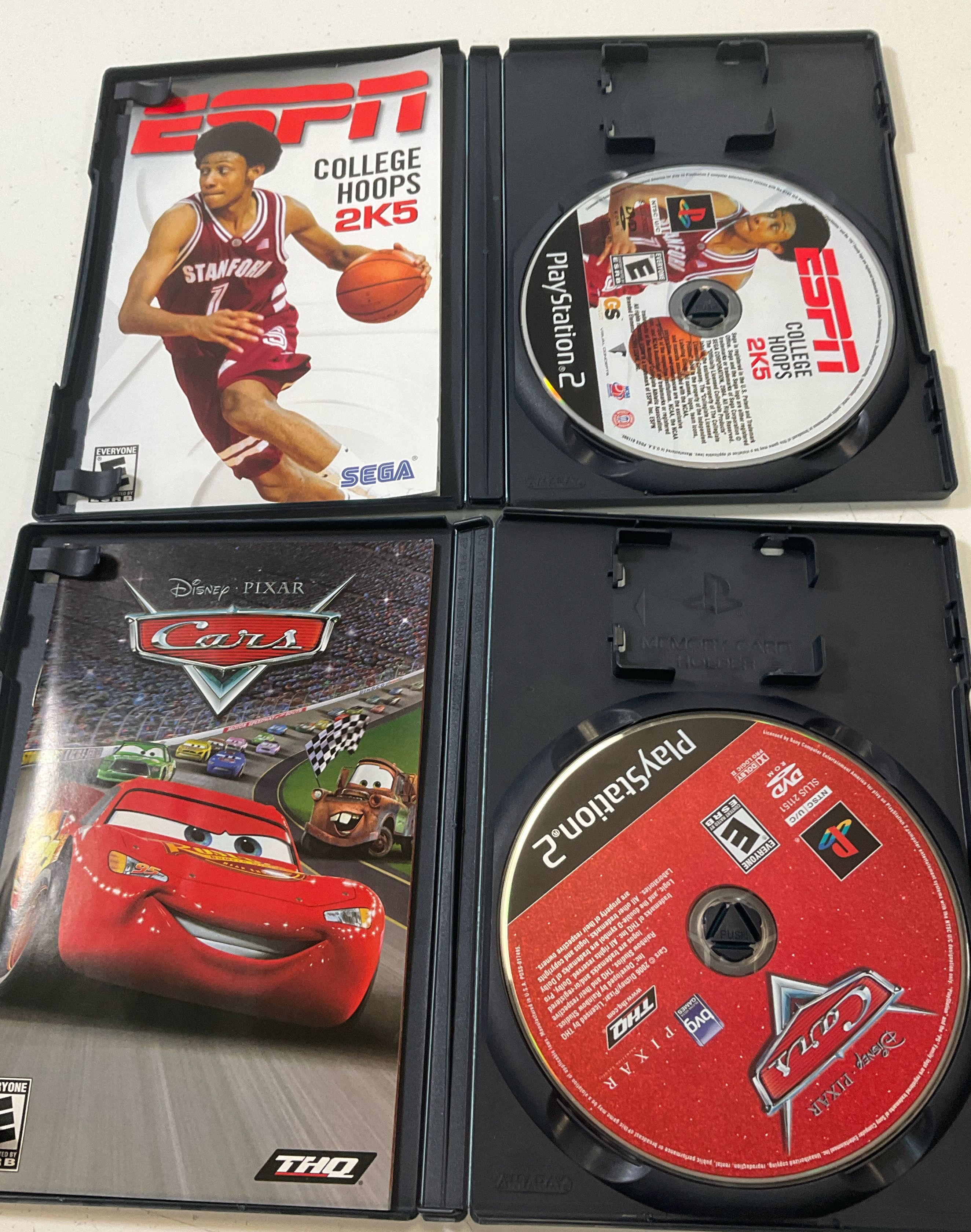 Playstation 2 5 Game Lot UNTESTED Cars Sprint Cars Need for Speed Carbon ESPN