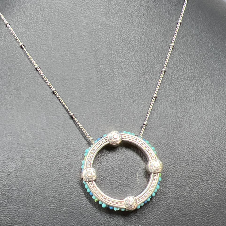 Brighton Turquoise Bead Pendant Necklace