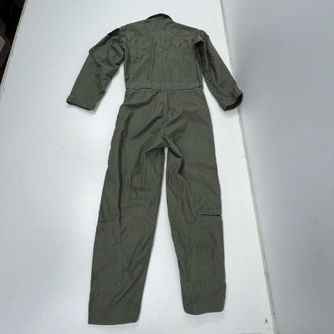 Vintage 80s US Military USAF 27/P Flyers Coveralls Sage Green Nightwatch 38R