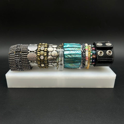 Harry Potter Slytherin Shell Beaded Rhinestone Cuff Bracelet Jewelry Lot of 18