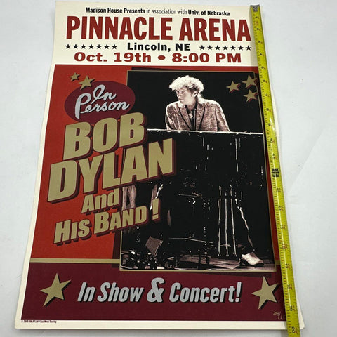 Bob Dylan Pinnacle Arena Poster 2019 Lincoln NE Limited Edition 39/150