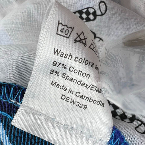 Royal & Awesome Men's Blue Plaid Golf Knickers Cropped Tartan Pants Size 36