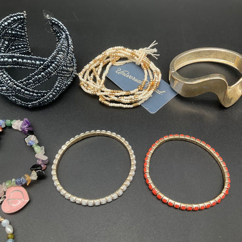 Fashion Jewelry Lot 17 Universal Thread Beaded Cuff Charm Link Bracelets Hope