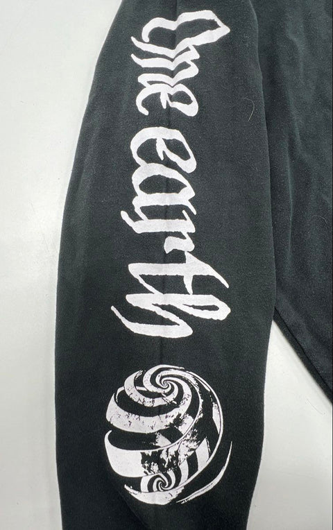 RVCA Men's Black One Earth One Humanity Graphic Pullover Hoodie XL