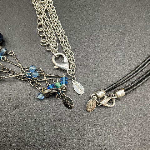 Chico's Fashion Jewelry Lot of 7 Necklaces Silver Gold Tone Beaded Charms