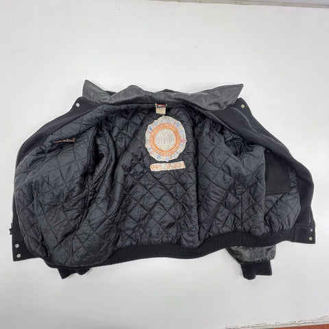 Vintage 80s Union Line UAW Local 249 Bomber Jacket Union Made USA Sz L/XL