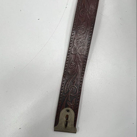 Lot of 5 Men's Leather Belt Straps No Buckles Tooled Western Studded Crafts