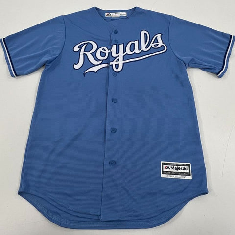 Majestic Kansas City Royals Mondesi #27 Blue Cool Base Jersey Men's Size M