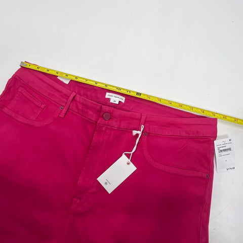 Good American Women's Pink Good Legs Straight High Rise Jeans Size 24 NWT