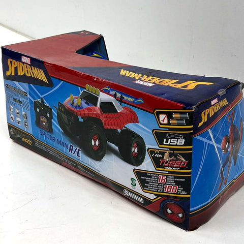 2018 Jada Toys Marvel Spider-Man RC Car Turbo Boost 2.4GHz Open Box