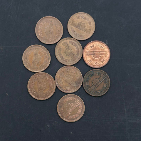 Foreign Coin Lot Japan India Hong Kong Singapore 29 Pieces Mixed Era
