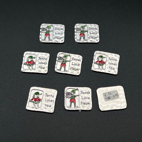 Christmas Holiday Jewelry Lot 80+ Pieces Magnetic Snowman Tree Charms Trinkets