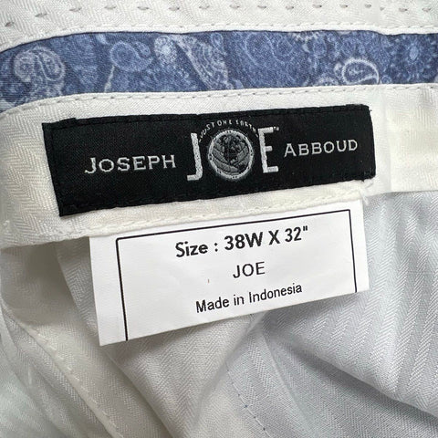 Joseph Abboud Men's Blue Linen Blend Textured Dress Pants 38x32 NWT