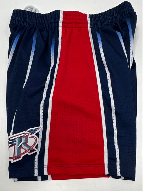 Mitchell & Ness Men's Houston Rockets Swingman Pinstripe Basketball Shorts XL