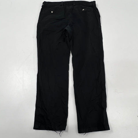 Lacoste Men's Black Cotton Twill Straight Leg Chino Pants Size 48