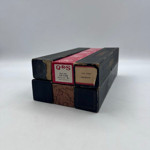 Antique Player Piano Rolls Lot of 4 QRS U.S. Music Supertone Word Rolls