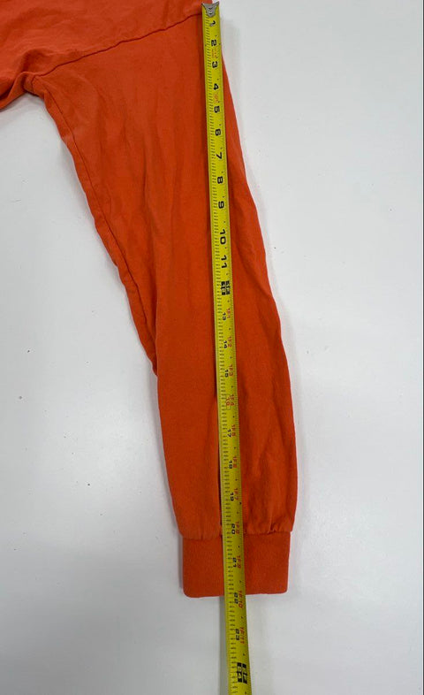 COIN The Band Orange Long Sleeve T-Shirt Butterfly Daisy Graphic Gildan Sz M