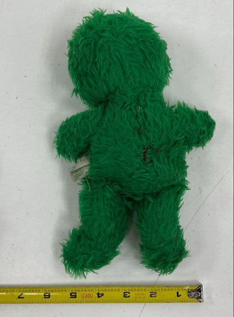 Vintage 1980s Sesame Street Plush Lot 3 Cookie Monster Oscar Big Bird Muppets