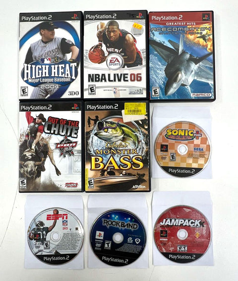 Ace Combat 04 Sonic Mega Collection Plus PlayStation 2 PS2 9 Game Lot