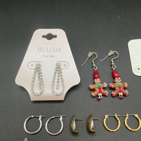 Eclectic Earring Lot 16 Pairs Charming Charlie Tonya's Blush Holiday Artisan