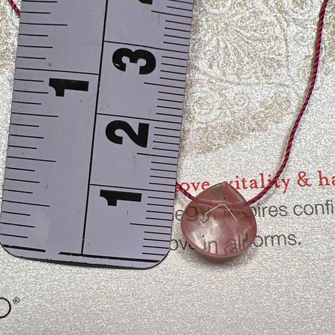 Dogeared Cherry Quartz Beaded Necklace NIB