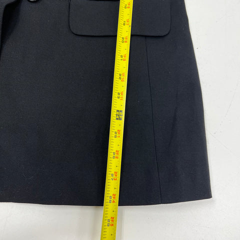 Talbots NWT Black Double Breasted Tencel Linen Blend Blazer Women's Size 6
