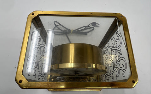 Vintage Mastercrafters Electric Anniversary Style Clock Model 533 Brass Tone