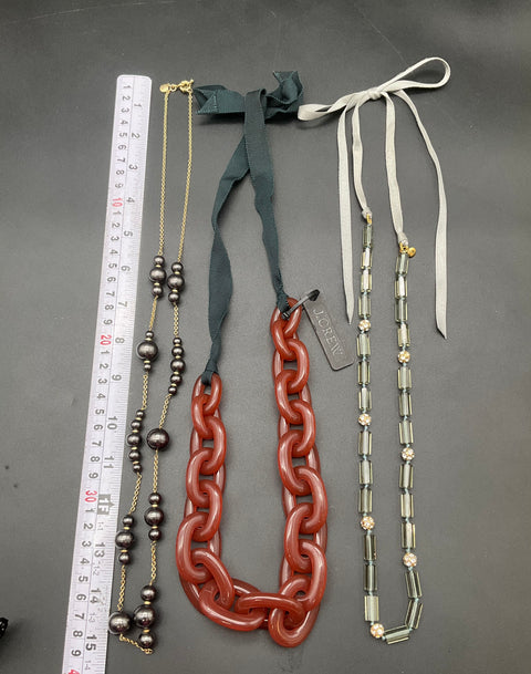 J. Crew Statement Costume Jewelry Lot of 9 Necklaces Earrings Bracelet