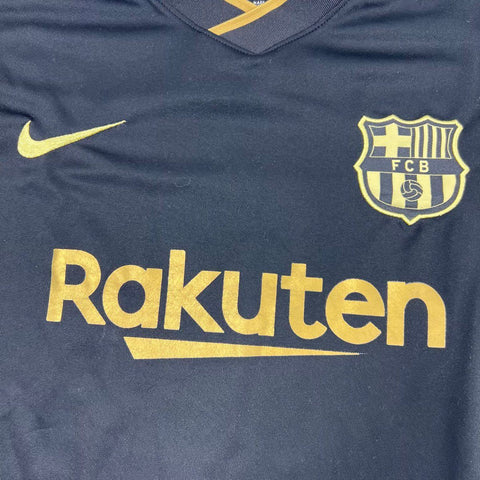 Nike FC Barcelona 20-21 Away Jersey Men's M Black Gold Rakuten Soccer LIZ 13