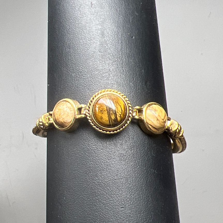 Roman Tiger's Eye/Brown Labradorite & Other Stone Bracelet