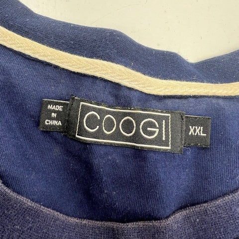 Vintage Y2K Coogi Australia 69 Embroidered Biggie Hip Hop T-Shirt Sz XXL