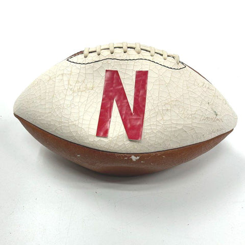 Vintage Wilson Nebraska Huskers NCAA College Football Signed Made in USA