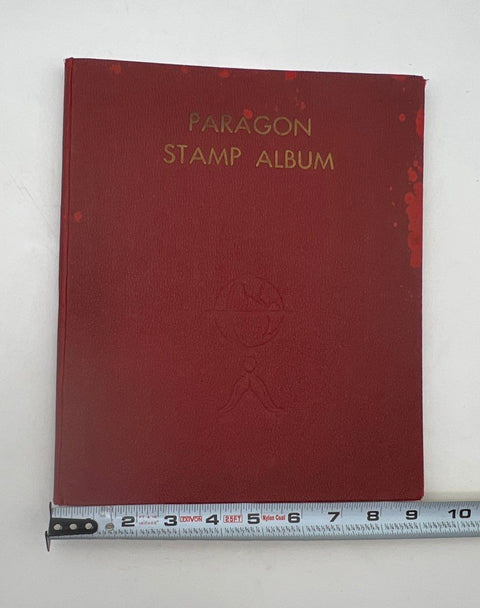 Vintage Paragon Stamp Album 1931 Hardcover Philatelic Collection With Stamps