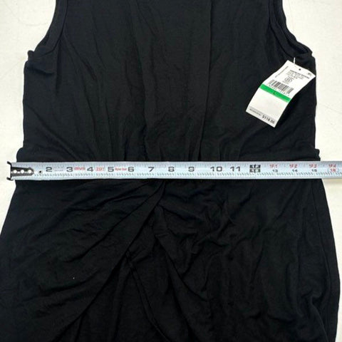 Karen Kane Women's Black American Riviera Asymmetric Drape Dress Sz L NWT
