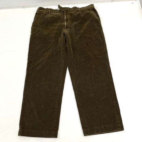 Vintage 90s Lambourne Brown Corduroy Pleated Trousers Pants Men's 40x29