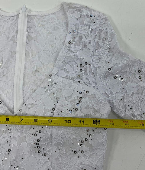 Lot of 3 La Scala Sequin Lace Bodice Long Sleeve Maxi Gown Formal Dress NWT
