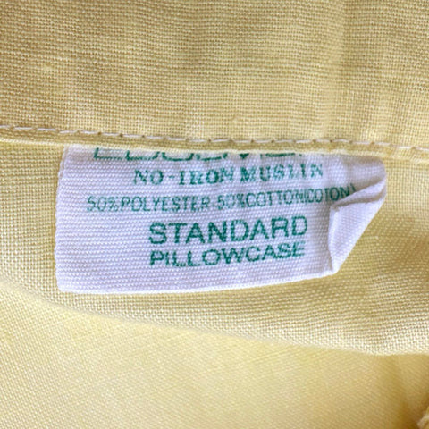 Cannon Monticello Floral Rose Lattice Muslin Pillowcase Lot 3 Vintage Standard