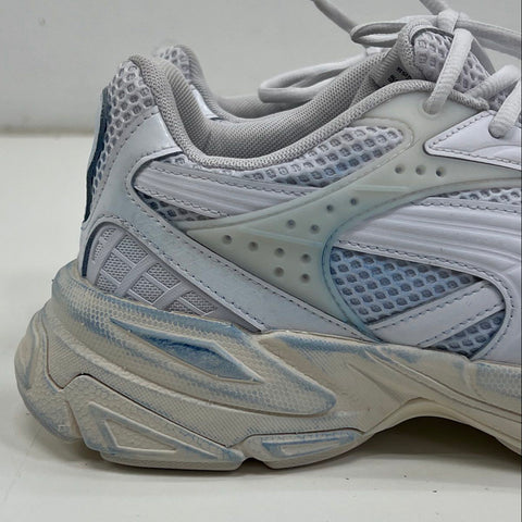 Puma Velophasis Phased White Silver Low Top Running Lifestyle Sneakers Size 10