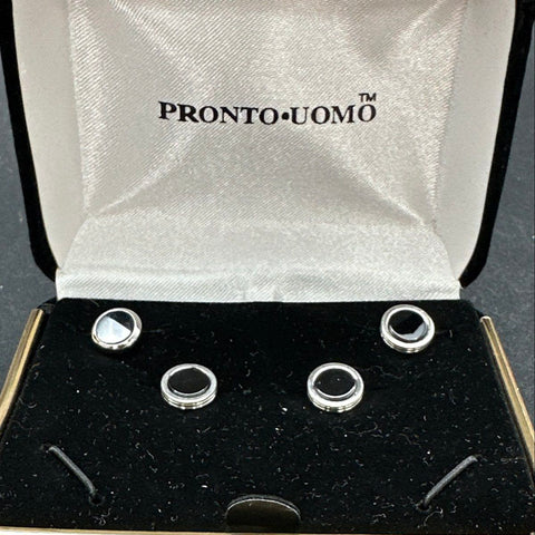 Lord West Pronto Uomo Men's Cufflinks & Shirt Studs Lot Gold Silver Tone Formal