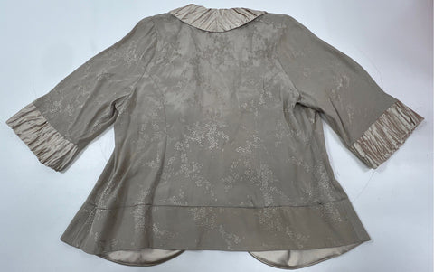 Vintage 90s Spencer Alexis Women's 2-Piece Skirt Set Champagne Jacquard 2X