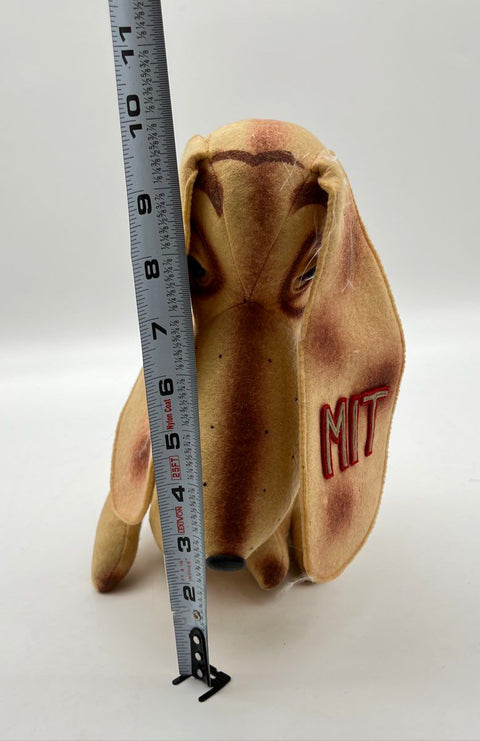 Vintage MIT Collegiate Souvenir Plush Dog Felt Fabric Long Ears 10 Inch