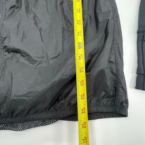 Lululemon Women's Run For Your Life Jacket Black Hooded Ruched Sleeve Size 8