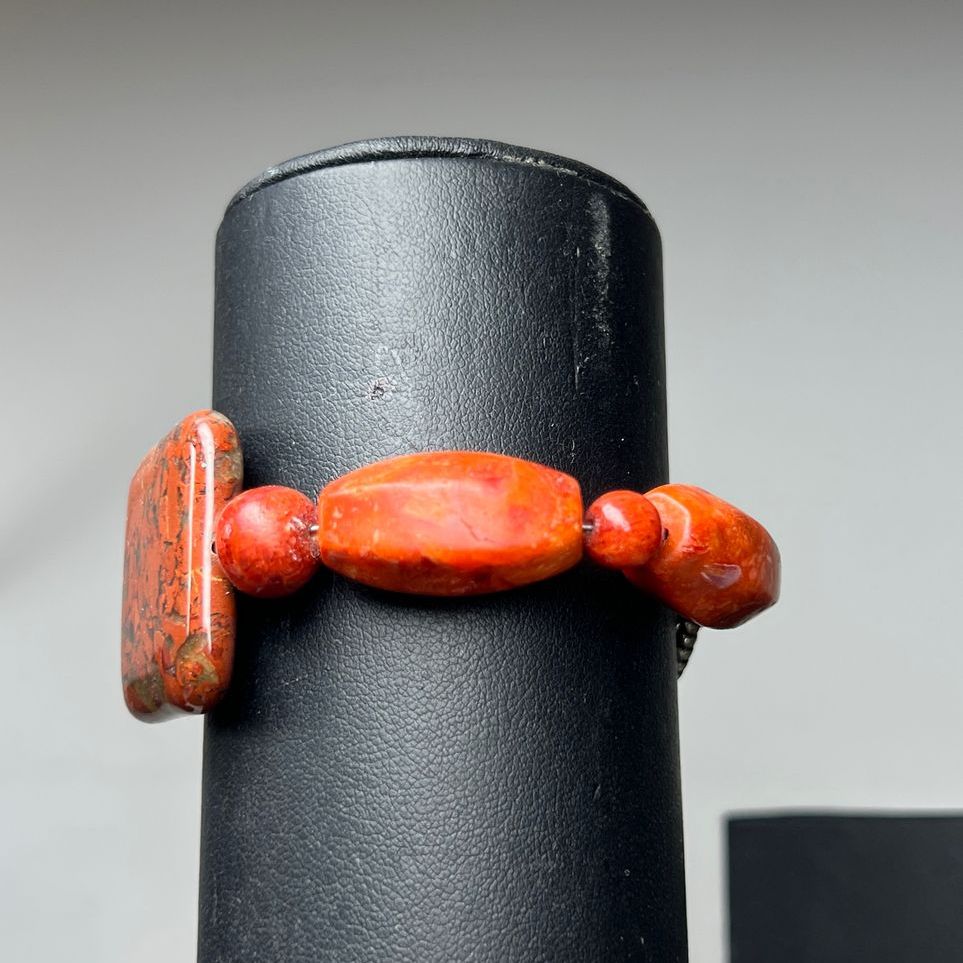 Sponge Coral Beaded Bracelet New