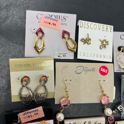 Vintage 80s 90s Costume Earring Lot of 15 JCPenney Charter Club Cézanne