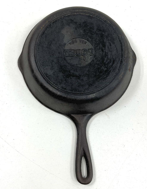 Lodge 10.25" & Unmarked 8" Cast Iron Skillet Pan Lot 2 Piece Set