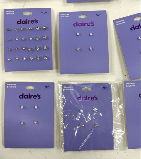 Claire's Lot of 21 Earring & Ring Sets Sensitive Solutions New In Package