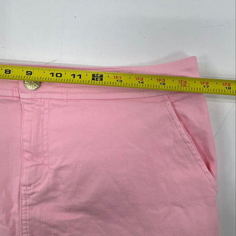 Lilly Pulitzer Women's Pink Mini Skort Stretch Twill A-Line Size 10