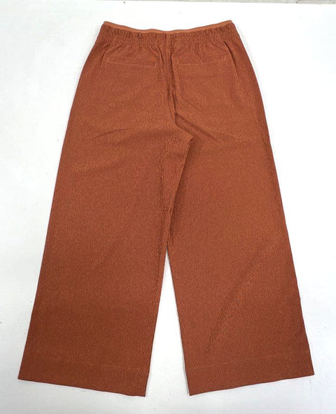 Athleta Women's Brown Echo Wide Leg Crop Pants Size 10 NWT